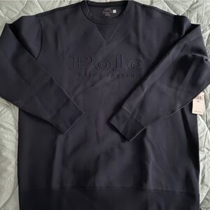 Polo Ralph Lauren Aviator Blue embossed Polo men’s big and tall Sweatshirt